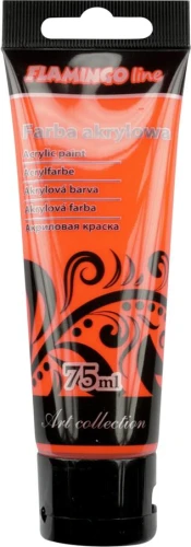 Farba akrylowa 75ml 010 pomarańczowa Flamingo Titanum_52926