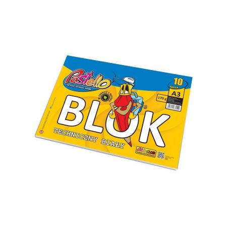 Blok Techniczny A3 Pastello 170g 10kartek Biały