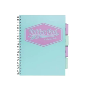 Kołozeszyt B5 200k kratka Project Book Pastel morski Pukka Pad