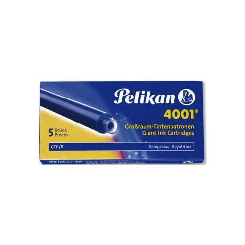 Naboje Atramentowe 5szt Niebieskie Długie Pelikan_56445