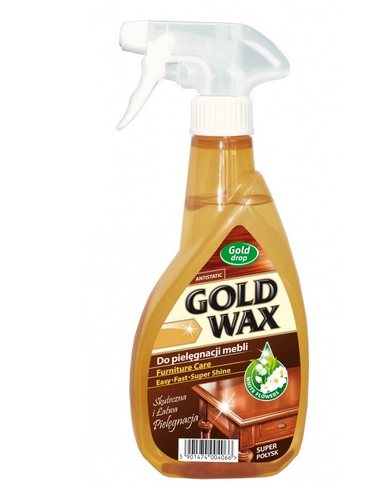 Gold Wax 400ml Do Pielęgnacji Mebli Spray Gold Drop_57084