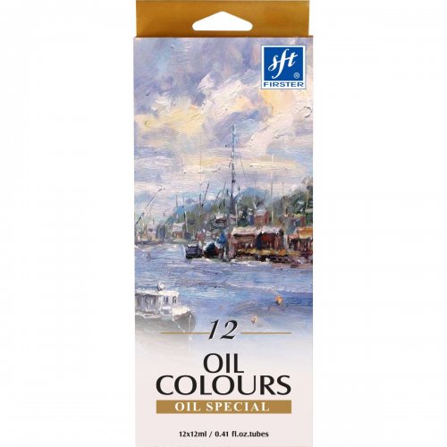Farby olejne 12ml 12kol Titanum_50234