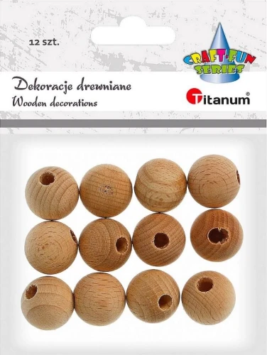 Dekoracje drewniane Kulki Titanum _57166