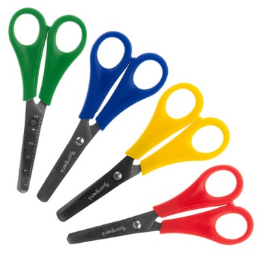 Nożyczki szkolne z podziałką 13cm Titanum_57255