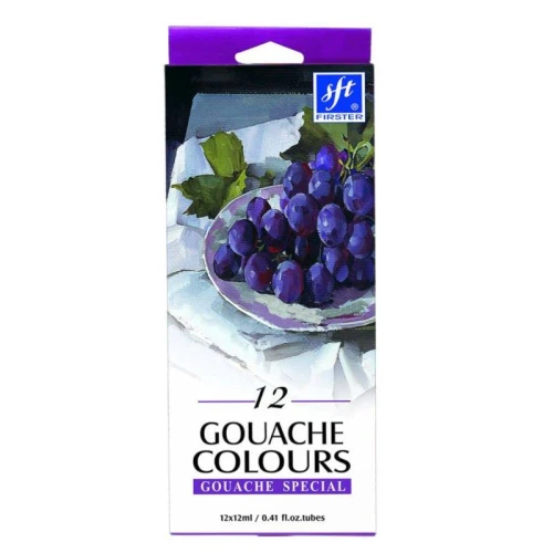 Farby gwasze 12kol Titanum _57268