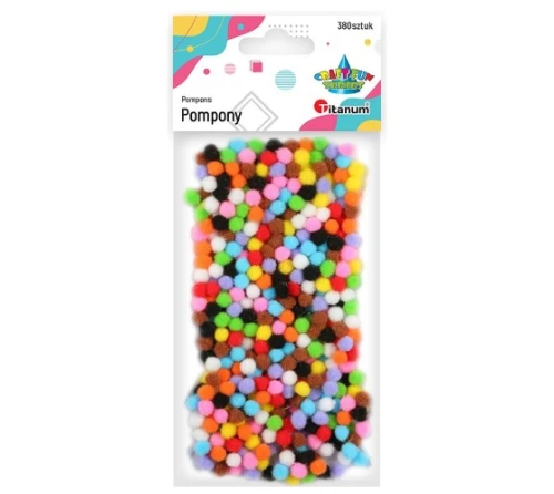 Pompony dekoracyjne kolorowe 340950  Titanum_59559