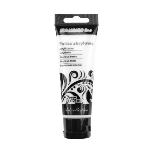 Farba akrylowa 75ml 001 biała Flamingo Titanum_46802