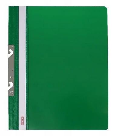 Skoroszyt A4 Zielony Sztywny Metalowa Zawieszka Biurfol_57586