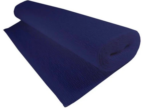 Bibuła Marszczona Krepa 180g 50x250cm 555 Granatowa Cartotecnica Rossi_57581