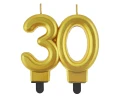 Świeca Urodzinowa Złota cyfra "30" 8cm Metalik GoDan
_57614