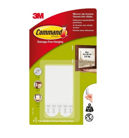 Command 3M Rzep 3szt Do Wieszania Obrazów Do 5,4kg_57707