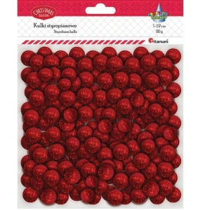 Kulki styropianowe czerwone 20g Titanum 