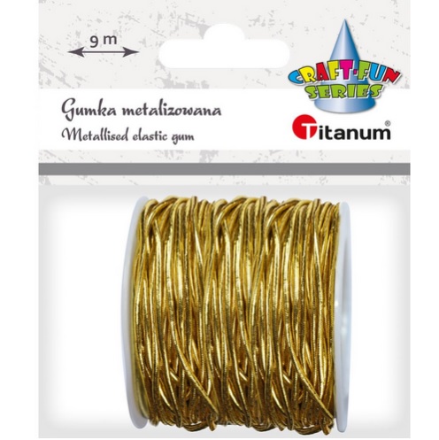 Gumka metalizowana złota 9m Titanum_57900