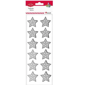 Naklejki gwiazdki białe 12szt. 363204 Titanum