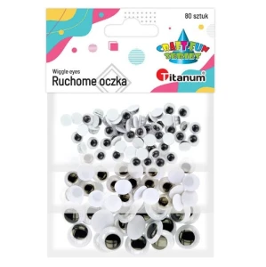 Oczy ruchome samoprzylepne 80szt. 361947 Titanum