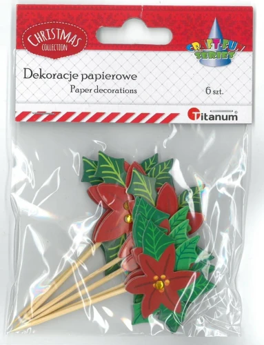 Dekoracje papierowe Gwiazdki na piku 461780 Titanum _58198