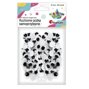 Oczy ruchome samoprzylepne 80szt. 417658 Titanum 