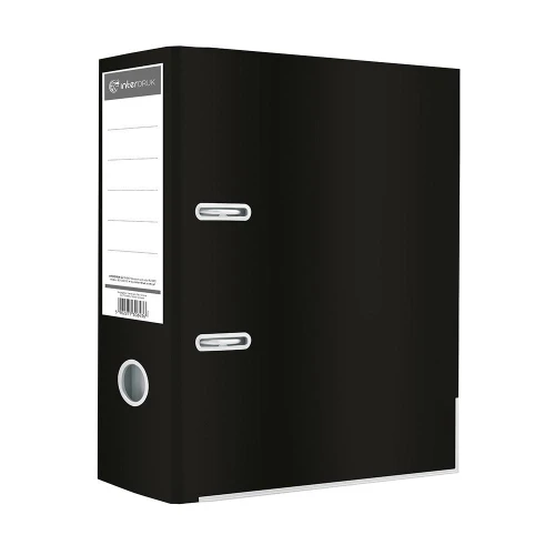 Segregator A4 75mm Czarny Połysk Interdruk _58252