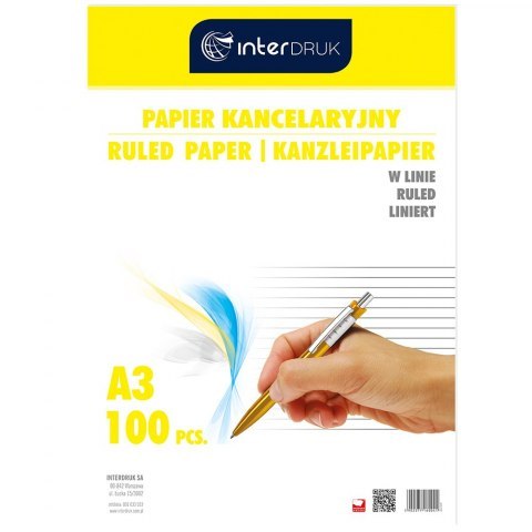 Papier Kancelaryjny A3 linia 100k Interdruk_58408
