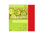 Papier Ksero Kolor A4 Kreska 80g 100ark Czerowny 