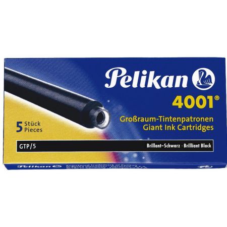 Naboje Atramentowe Długie Czarne Pelikan _58307