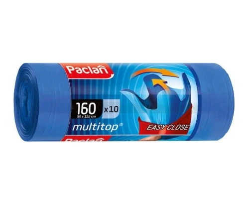 Worki na śmieci niebieskie z uszami 160L 20szt. Paclan_58458