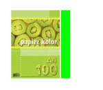 Papier Ksero Kolor A4 Kreska 80g 100ark Zielony Fluo