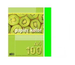 Papier Ksero Kolor A4 Kreska 80g 100ark Zielony Fluo