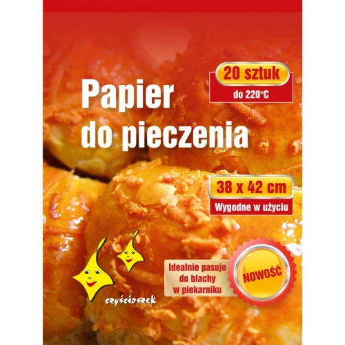 Papier Do Pieczenia w Arkuszach 38x42cm 20szt. Czyścioszek
_58742