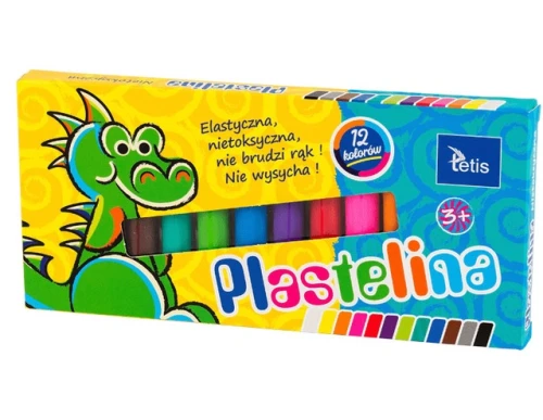 Plastelina 12 Kolorów Tetis KP001-D_58772