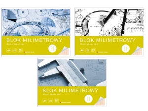 Blok milimetrowy A3 20 kartek Interdruk