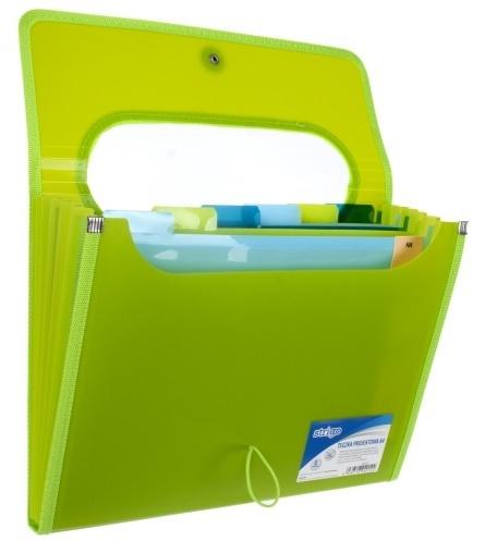 Teczka Projektowa A4 6 Przekładek Zielona Strigo_41744
