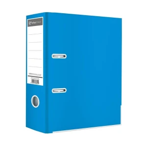 Segregator A4 75mm Niebieski Jasny Połysk Interdruk 