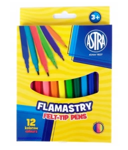 Flamastry 12 kolorów Astra