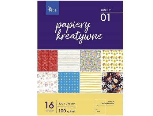 Papiery kreatywne zestaw nr 01 A3 KB031-01 Tetis _71704