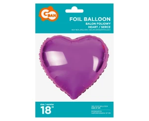 Balon Foliowy Serce 37cm 18" Różowe Godan
