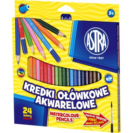 Kredki ołówkowe 24kol Akwarelowe Astra_59222
