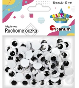 Oczy ruchome 12mm 80szt. 242712 Titanum
