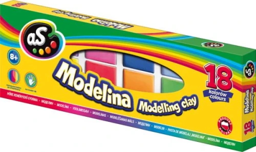 Modelina kwadrat 18 kolorów AS_47613
