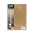 Karton wizytówkowy A4 20ark 230g kraft ciemnobeżowy Galeria Papieru Argo_59778