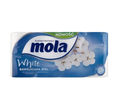 Papier toaletowy biały 8szt. Mola _59916