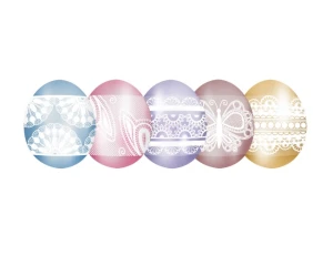 Owijki termokurczliwe na jajka Koronkowe 9szt Arpex 