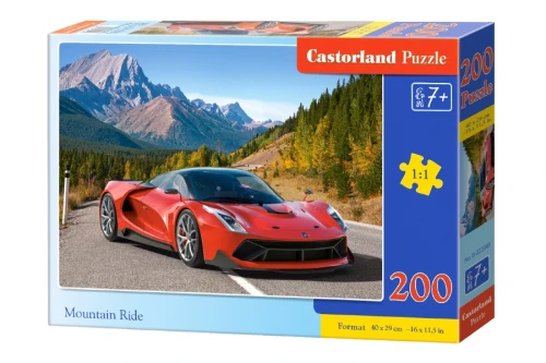 Puzzle 200 elementów Mountain Ride 40x29cm 7+ Castorland_60151