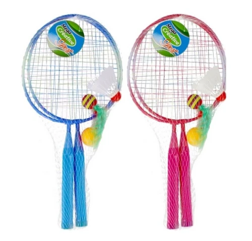 Rakietki do badmintona metalowe z akcesoriami Mega Creative  487900_60243