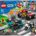 Klocki konstrukcyjne Akcja Strażacka i Policyjny Pościg 60319 Lego City