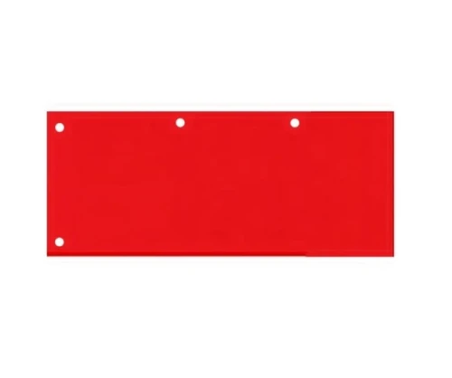 Przekładka do segregatora 105x240 100szt. czerwone Tres _60634