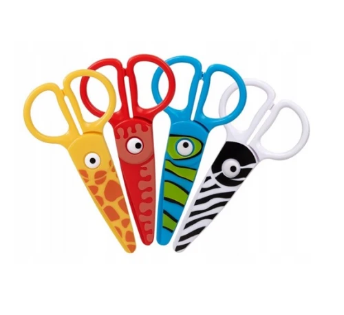 Nożyczki plastikowe Zwierzątka 12,3cm Strigo _60894