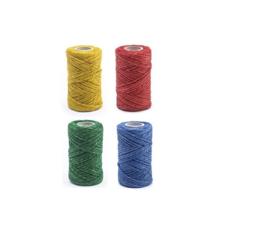 Sznurek jutowy mix kolorów 100g Sojka_61121