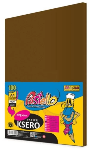Papier ksero A4 80g 100ark brązowy ciemny Pastello_61177