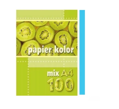 Papier Ksero Kolor A4 Kreska 80g 100ark Niebieski _61219